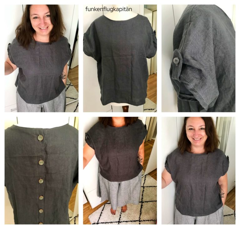 Top Bonnie StyleARC Leinen Hosenrock Bella So Pattern Leinen