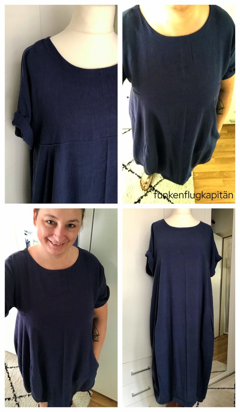 Kleid Sydney Style Arc Leinen blau